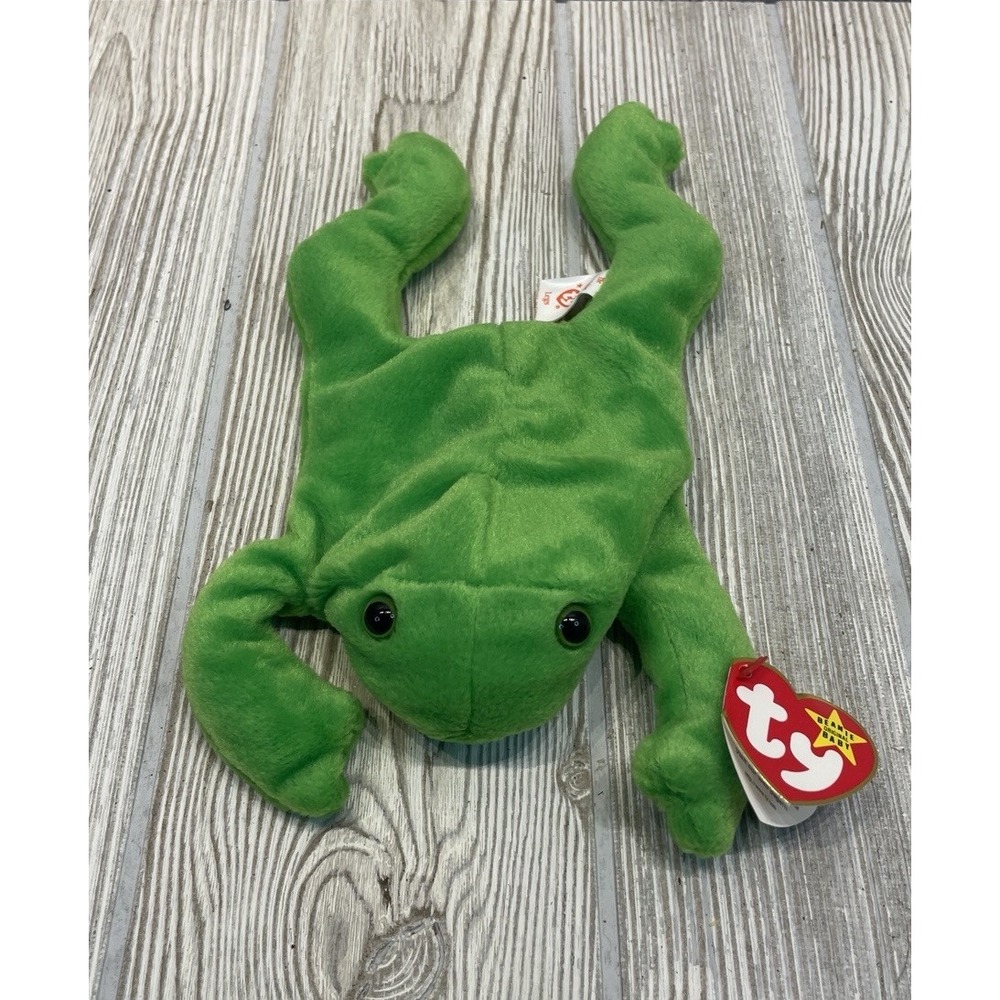 TY Beanie Baby Legs the Frog 1993 Vintage Plush 4020 Retired Tag